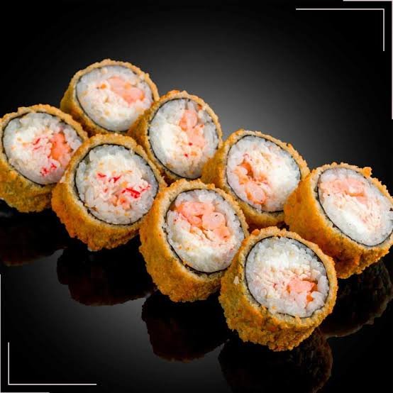 Makimono camarão + salmão (Crock)